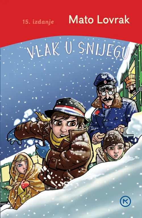 vlak u snijegu tvrdi uvez