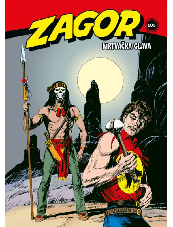 zagor kolor biblioteka 105. knjiga – mrtvačka glava